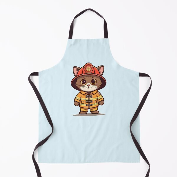 Item preview, Сat firefighter designed and sold by PrintLabStudio.