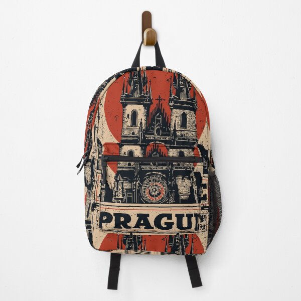 Item preview, Prague Travel Poster – Vintage Cityscape with Charles Bridge designed and sold by TuncGK.