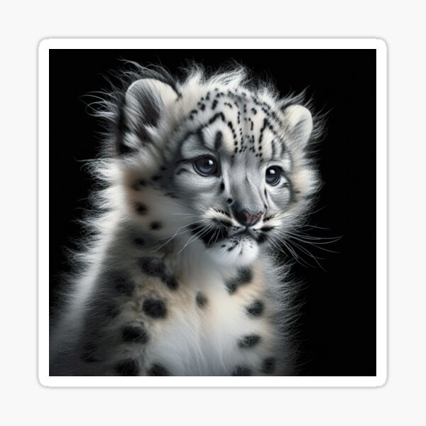 Item preview, Snow Leopard Cub 1 designed and sold by Miamaia .