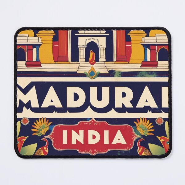 Item preview, Madurai India Vintage Travel Tourism designed and sold by TravelersGems.