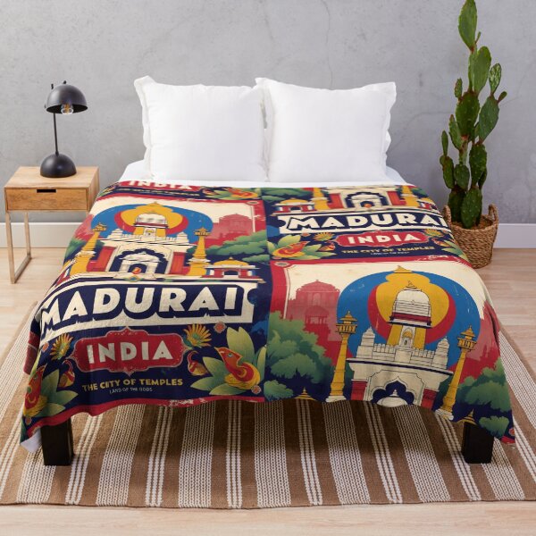Item preview, Madurai India Vintage Travel Tourism designed and sold by TravelersGems.