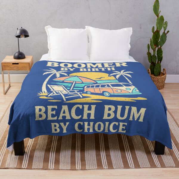 Item preview, Boomer by Birth Beach Bum by Choice – Retro Van & Sunset Chill Design designed and sold by Victor Shadehorn.