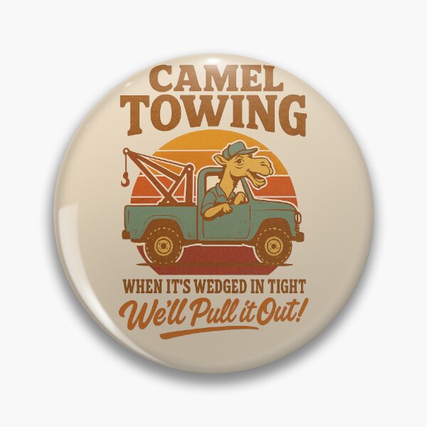 Item preview, Camel Towing – Funny Retro Pun Tow Truck Humor Design designed and sold by Victor Shadehorn.