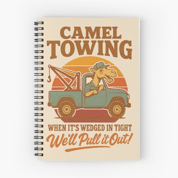 Item preview, Camel Towing – Funny Retro Pun Tow Truck Humor Design designed and sold by Victor Shadehorn.