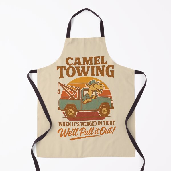 Item preview, Camel Towing – Funny Retro Pun Tow Truck Humor Design designed and sold by Victor Shadehorn.