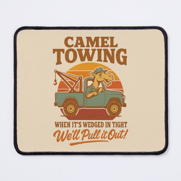 Item preview, Camel Towing – Funny Retro Pun Tow Truck Humor Design designed and sold by Victor Shadehorn.