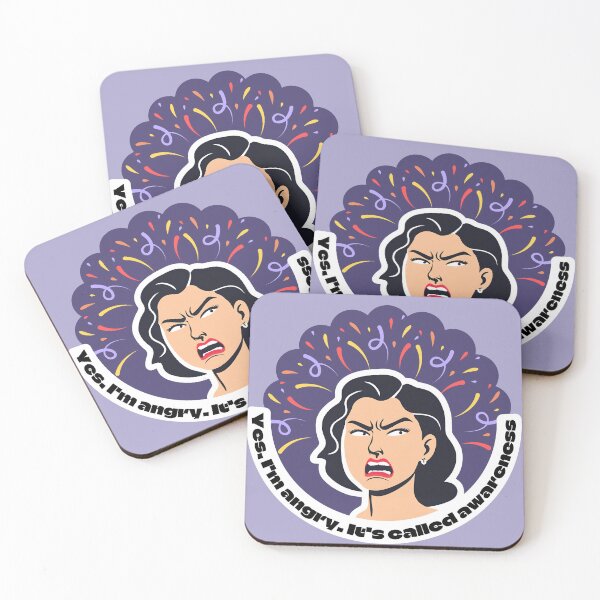 Item preview, Yes, I'm Angry. It's called awareness – Feminist Awareness Sticker designed and sold by Colorbee Studio.