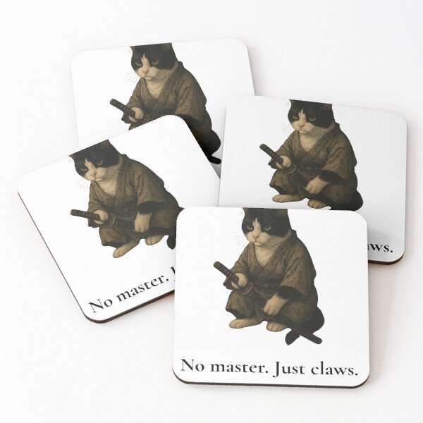 Item preview, The Ronin Cat – No Master. Just Claws. designed and sold by Zen Cat Studio.