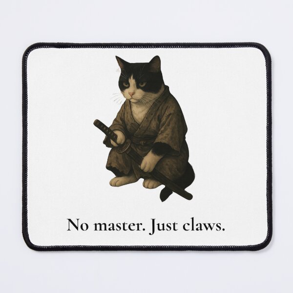 Item preview, The Ronin Cat – No Master. Just Claws. designed and sold by Zen Cat Studio.