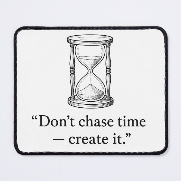Item preview, motivational quote, inspirational quote, time, time managemen designed and sold by MKvision.