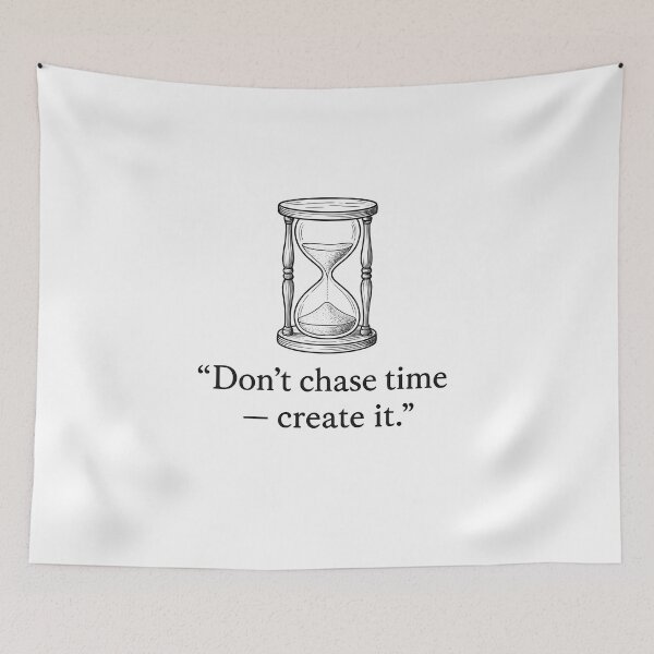 Item preview, motivational quote, inspirational quote, time, time managemen designed and sold by MKvision.