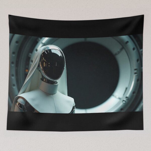Item preview, Futuristic AI robotic nun designed and sold by mystiquelicorne.