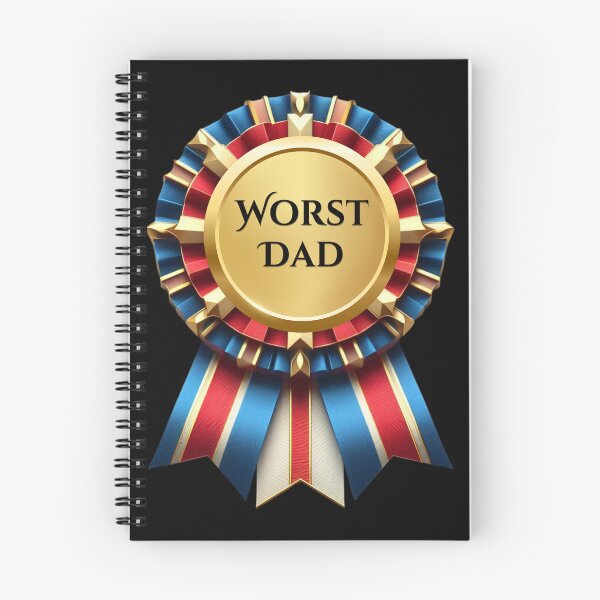Item preview, RIBBON:  Worst Dad - funny awards achievements designed and sold by DesignsFromTW-S.