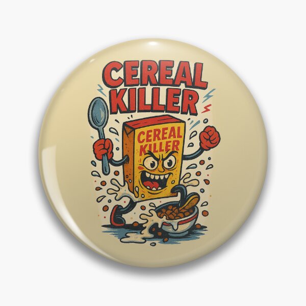 Item preview, Cereal Killer – Funny Killer Cereal Box designed and sold by TeeLabDesign.