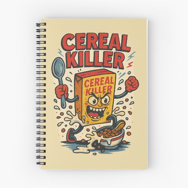 Item preview, Cereal Killer – Funny Killer Cereal Box designed and sold by TeeLabDesign.