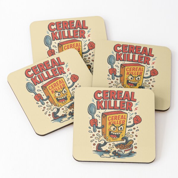 Item preview, Cereal Killer – Funny Killer Cereal Box designed and sold by TeeLabDesign.