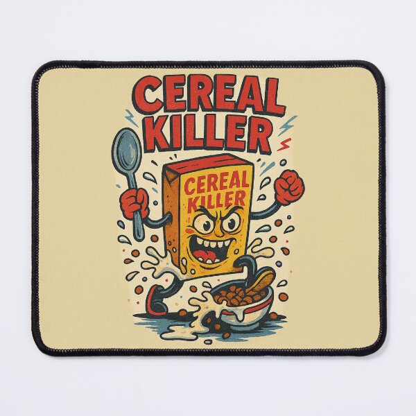 Item preview, Cereal Killer – Funny Killer Cereal Box designed and sold by TeeLabDesign.