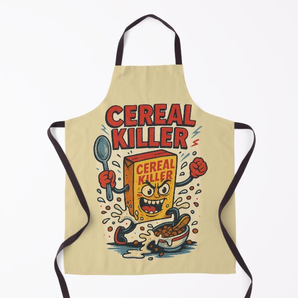 Item preview, Cereal Killer – Funny Killer Cereal Box designed and sold by TeeLabDesign.