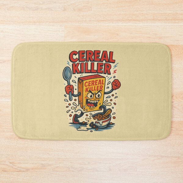 Item preview, Cereal Killer – Funny Killer Cereal Box designed and sold by TeeLabDesign.