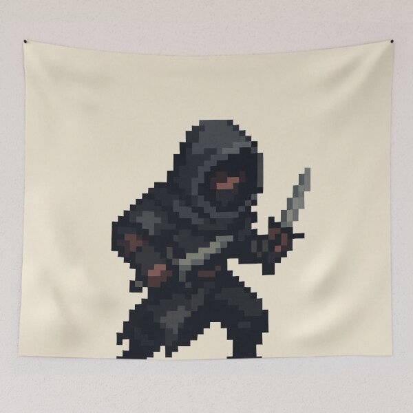 Item preview, Pixel Rogue – Stealthy Retro RPG Assassin Pixel Art designed and sold by PrometheusStyle.