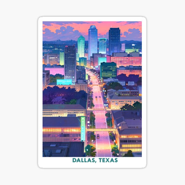 Item preview, Dallas City, Texas, USA designed and sold by Worldscape Wonders.