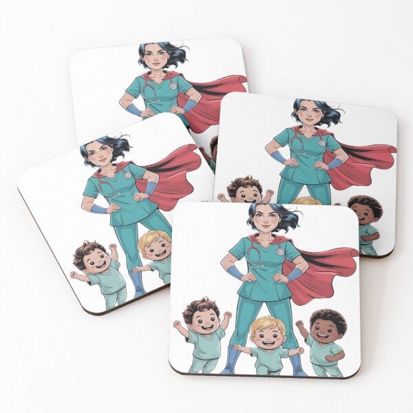 Item preview, Super Pediatric Nurse – Tiny Heroes, Big Hearts designed and sold by Giuggimade.