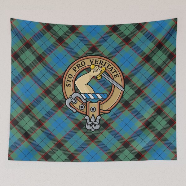 Item preview, Clan Guthrie Crest over Tartan designed and sold by sifis.