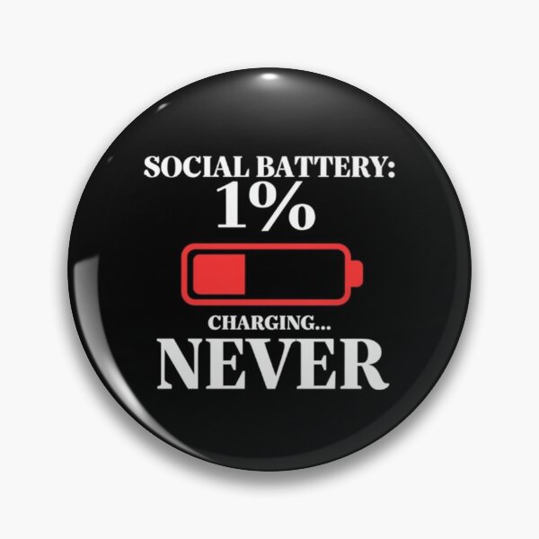 Item preview, Social Battery Low – Funny Introvert Quote | Minimal Digital Design Gift designed and sold by andrew758.