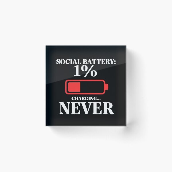 Item preview, Social Battery Low – Funny Introvert Quote | Minimal Digital Design Gift designed and sold by andrew758.