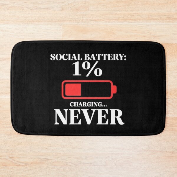 Item preview, Social Battery Low – Funny Introvert Quote | Minimal Digital Design Gift designed and sold by andrew758.