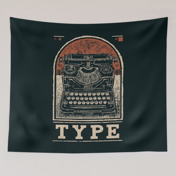Item preview, Typewriter Poster – Vintage Writing Machine for Writers and Creatives designed and sold by TuncGK.