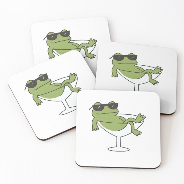 Item preview, Frog Wearing Sunglasses in a Martini Glass designed and sold by MinistryOfNIniji.