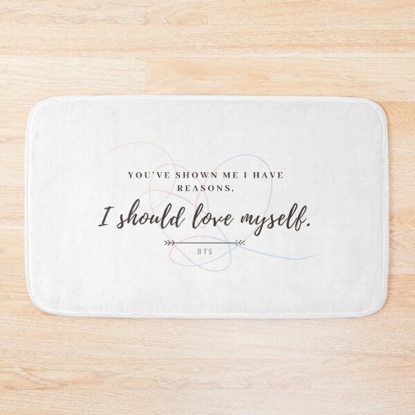 Item preview, BTS Logo Answer Love Myself You’ve Shown me I have reasons I should love myself Bangtan Army Minimalist Cute Lyrics Quote Trending Gift Aesthetic designed and sold by Winterlock.