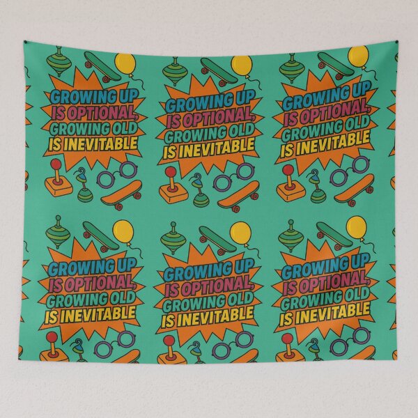 Item preview, Growing up is optional. Growing old is inevitable. designed and sold by Nat-Rio.