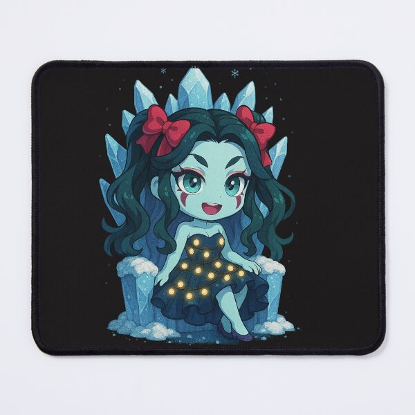 Item preview, Daki in Fairy Light Dress on Snow Throne – Chibi Demon Slayer Winter Art designed and sold by ColorSplash123.