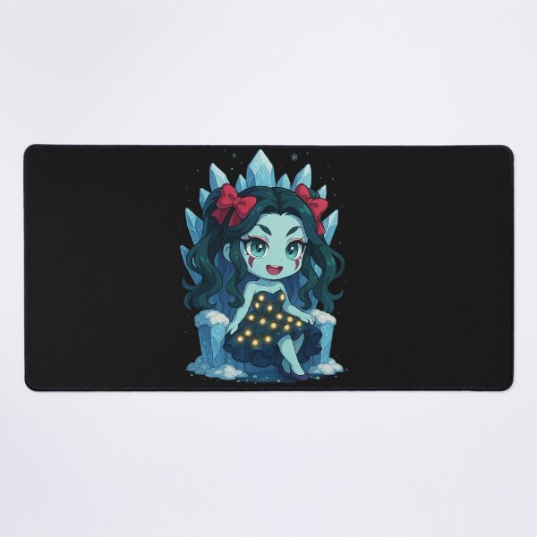 Item preview, Daki in Fairy Light Dress on Snow Throne – Chibi Demon Slayer Winter Art designed and sold by ColorSplash123.