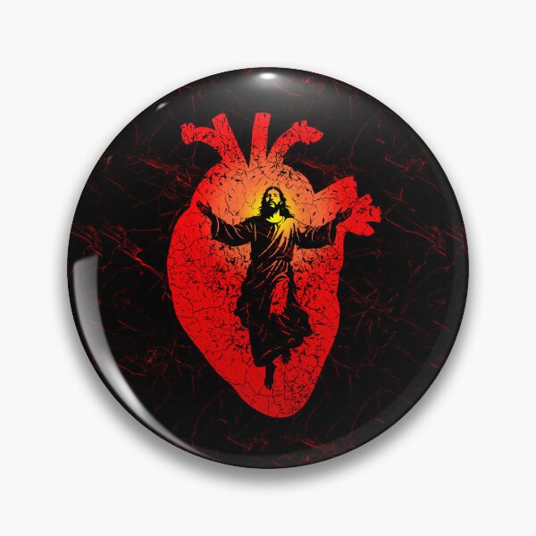 Item preview, Jesus Ascending in Heart – Christian Silhouette Design for darker background designed and sold by ZechJohnRB.