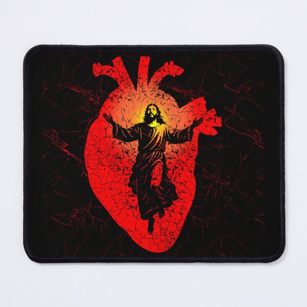 Item preview, Jesus Ascending in Heart – Christian Silhouette Design for darker background designed and sold by ZechJohnRB.