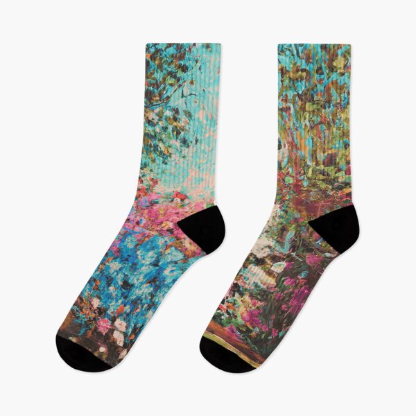 Item preview, the garden view with various blossom flowers in spring designed and sold by MerryCrown.
