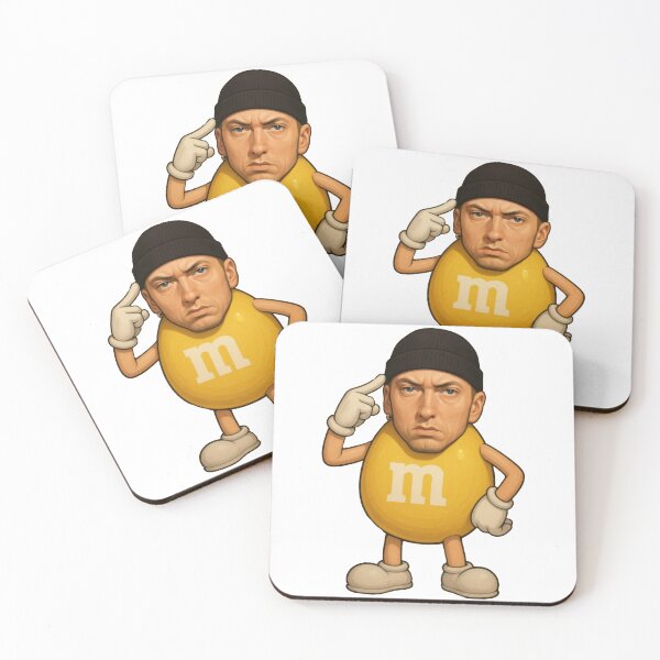 Item preview, Eminem Rap Candy Icon – Funny Yellow Chocolate Character Mashup designed and sold by MentalRecovery.