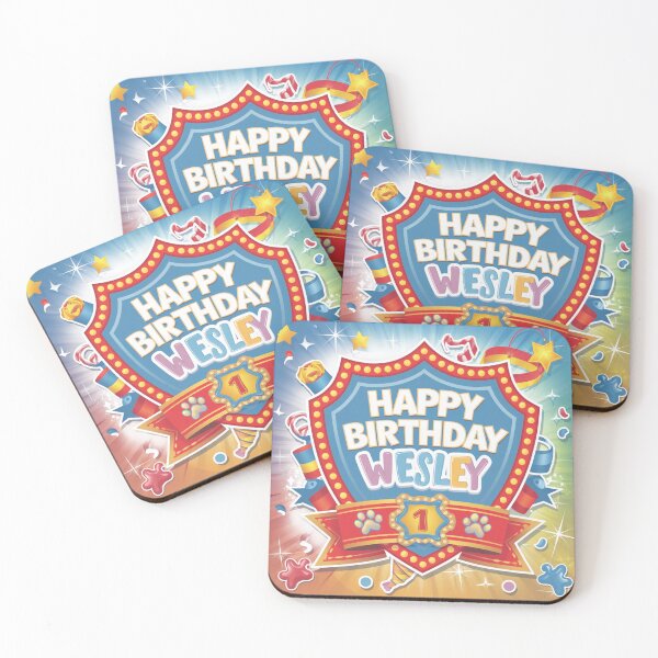Item preview, Wesley's 1st Birthday designed and sold by whatifsticks.