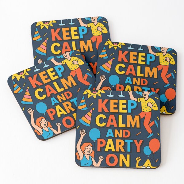 Item preview, Keep calm and party on. designed and sold by Nat-Rio.