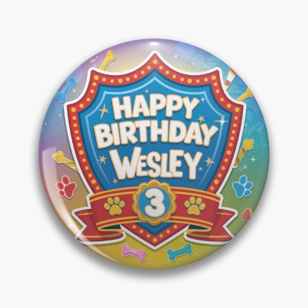 Item preview, Wesley's 3rd Birthday designed and sold by whatifsticks.