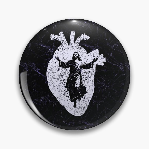 Item preview, Jesus Ascending in Heart – Christian Silhouette White Design for darker background designed and sold by ZechJohnRB.