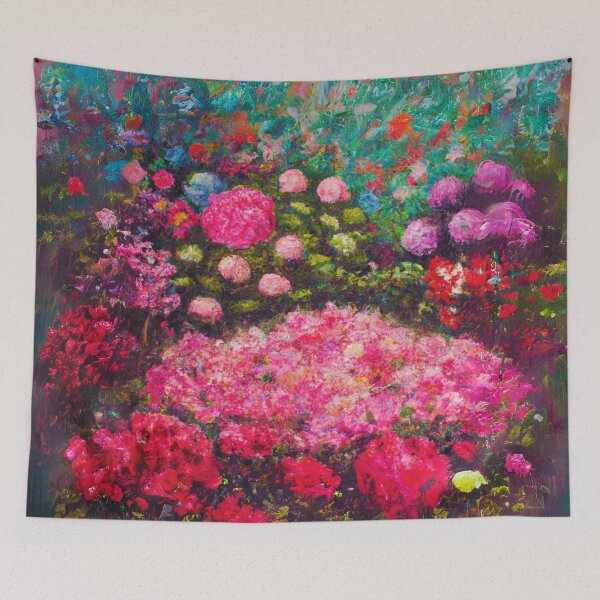 Item preview, the garden view with various blossom flowers designed and sold by MerryCrown.