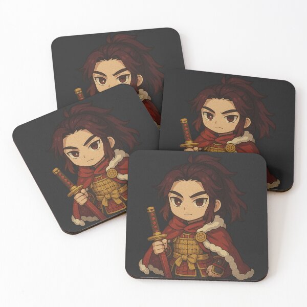 Item preview, Yoriichi Tsugikuni in Ancient Christmas Warrior Style – Epic Chibi Demon Slayer Art designed and sold by ColorSplash123.