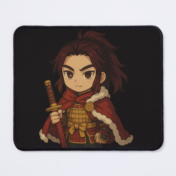 Item preview, Yoriichi Tsugikuni in Ancient Christmas Warrior Style – Epic Chibi Demon Slayer Art designed and sold by ColorSplash123.