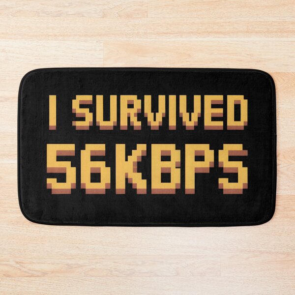 Item preview, I Survived 56Kbps | Retro Internet Dial-Up Pixel Art designed and sold by Altered Pixels.