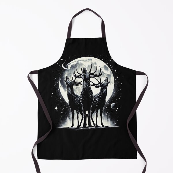 Item preview, Three Deers Howling at Moon Like Three Wolves Funny designed and sold by Kimberley King Art King Art.