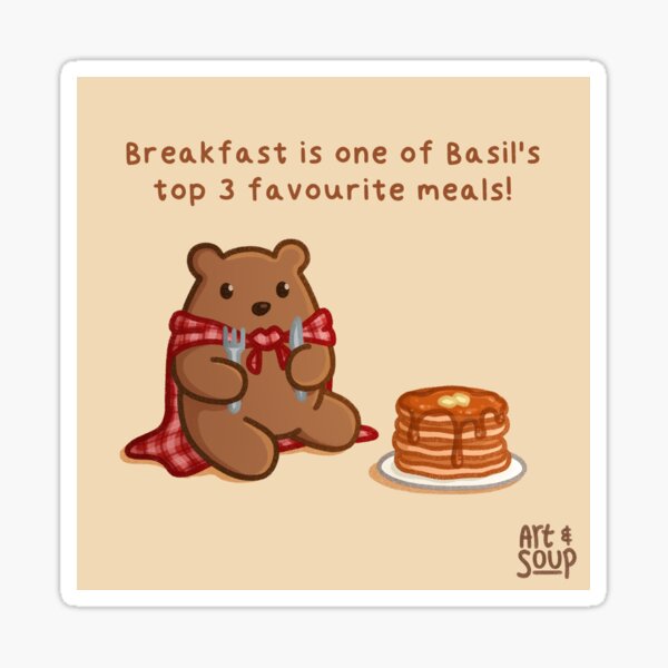 Vista previa del artículo con la obra «Panqueques para el desayuno», diseñado y vendido por artansoup.